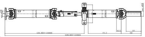 Eccpp Rear Drive Prop Shaft Assembly For Ford F L L