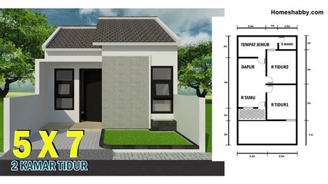 Desain Rumah 5x7 1 Kamar Homecare24