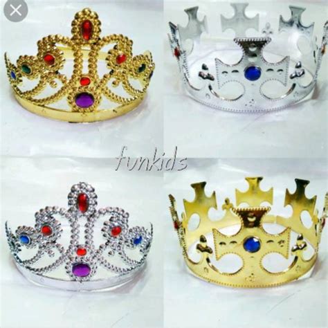 Jual Mahkota Queen King Mahkota Pesta Ratu Dan Raja Crown Silver Dan