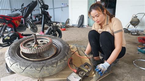 Timelapse Repairs And Restores Complete Electric Motorbike Stroke