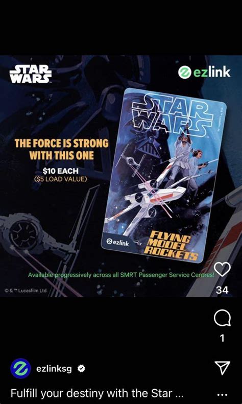 Latest Released Star Wars EZ Link Card Everything Else On Carousell