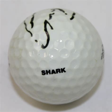 Lot Detail - Greg Norman Signed Personal 'Shark' Logo Golf Ball JSA ALAO