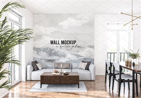 Wall Mockup And Wallpaper Mockup Creative Market