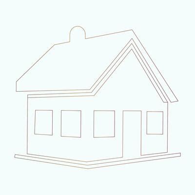 Simple House Outline Vector Art, Icons, and Graphics for Free Download