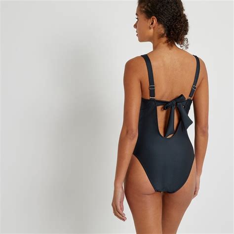 Post Surgery Racerback Swimsuit Black La Redoute Collections La Redoute