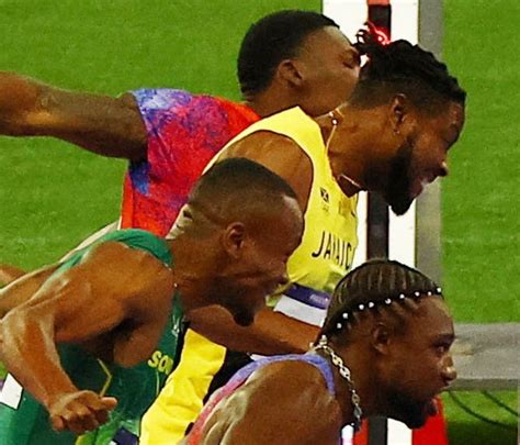 JO De Paris Lincroyable Photo De La Victoire De Noah Lyles Sur Le