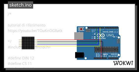 Ledmatrix Wokwi Esp32 Stm32 Arduino Simulator