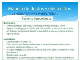 Manejo De Fluidos Y Electrolitos PPT