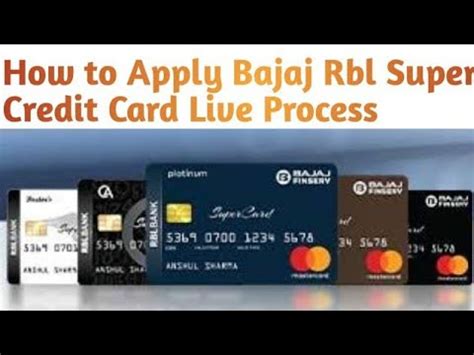 How To Apply Bajaj Finserv Rbl Bank Super Credit Card Youtube