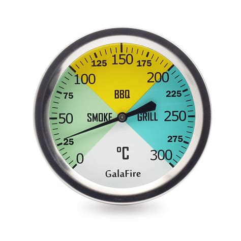 GALAFIRE 68 mm urtavla grilltermometer temperaturmätare med extra