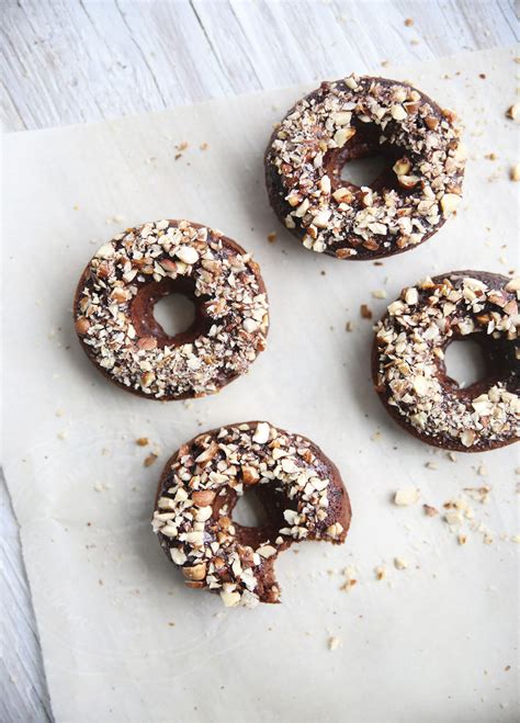 Hazelnut Chocolate Healthy Doughnuts