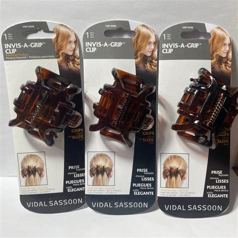 Vidal Sassoon Accessories Vidal Sassoon Invis A Grip Hair Clip 3 Brown Poshmark