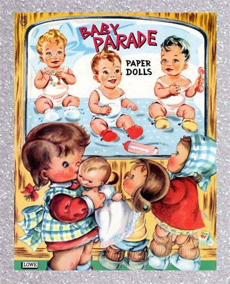 Pdf Printable Digital Vintage Paper Dolls Baby Parade C Etsy