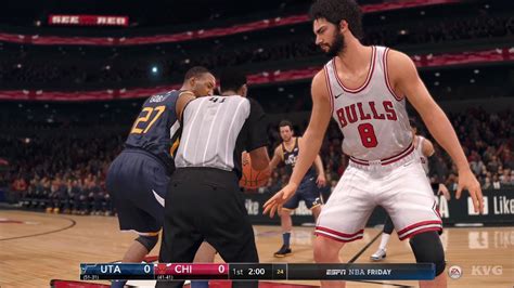 NBA Live 18 Chicago Bulls Vs Utah Jazz Gameplay HD 1080p60FPS