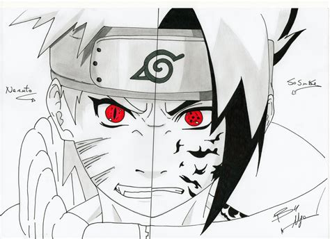 Naruto Vs Sasuke Drawings Face | Hot Sex Picture