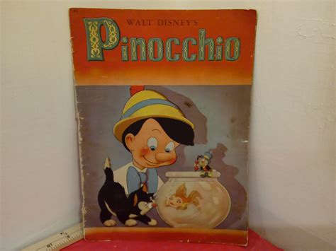 Vintage Comic Book Walt Disneys Pinocchio Picture Book Whitman Comic Book 848 1940