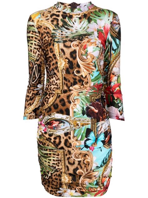 Philipp Plein Kleid Mit Barockem Print Farfetch