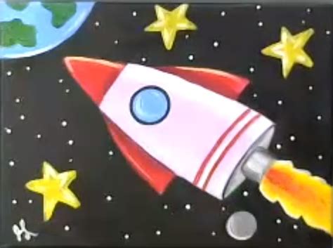 Video- PAINT A ROCKET SHIP