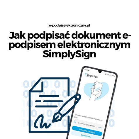 Jak Podpisa Dokument E Podpisem Elektronicznym Simplysign Podpis