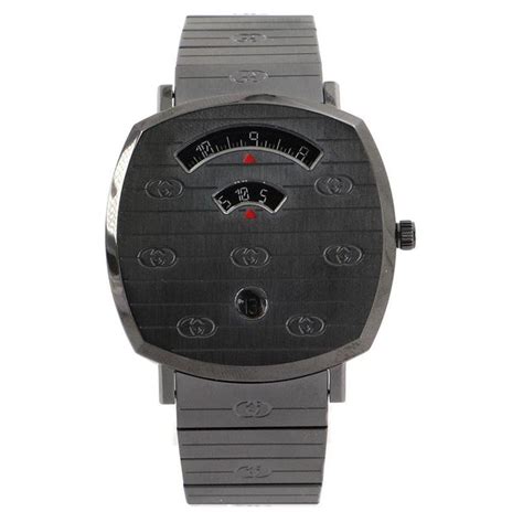 Gucci Grip Date Quartz Watch Pvd Stainless Steel 38 At 1stdibs