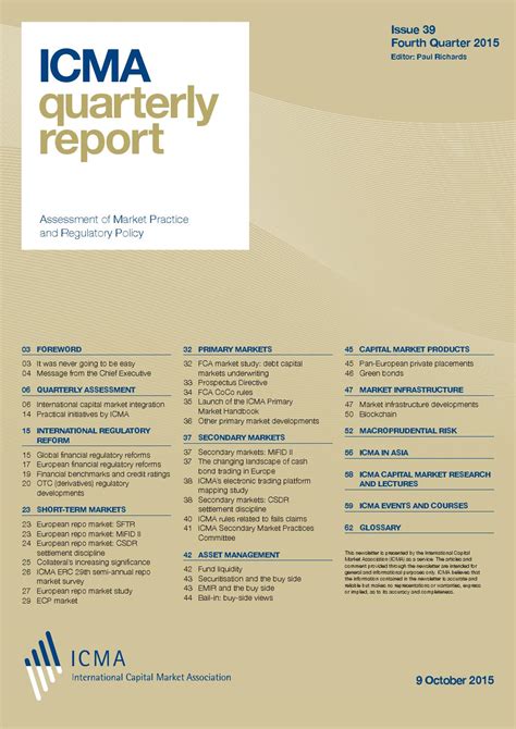 ICMA Quarterly Report Fourth Quarter 2015 By ICMA Issuu