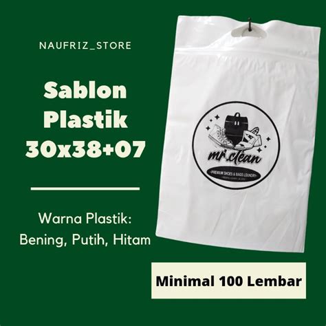 Jual Plastik Ziplock Klip Jinjing Packing Laundry Sepatu Baju Sablon