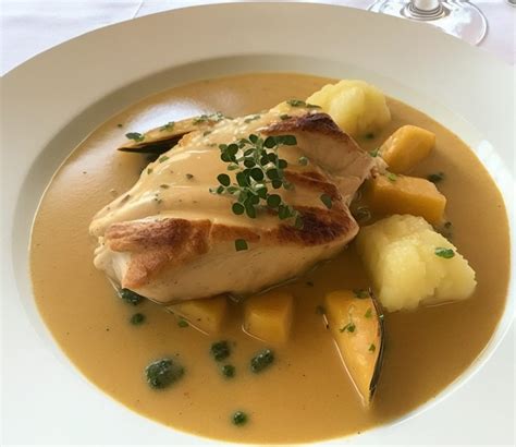 Poulet sauce crémeuse au Pommeau de Normandie Claque Pépin