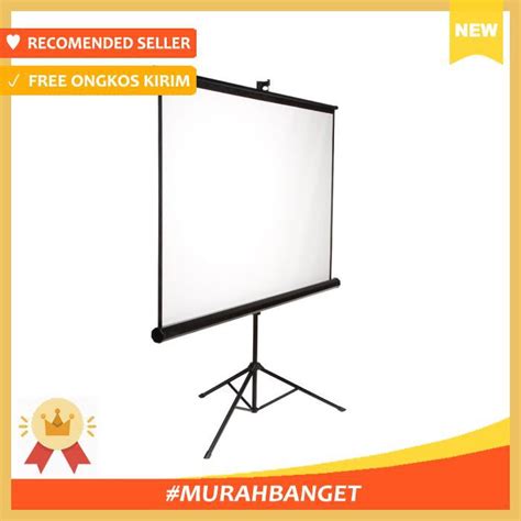 Jual Tripod Screen Projector Layar Proyektor 70 Inch Shopee Indonesia