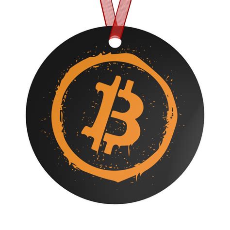 Bitcoin Graffiti - Metal Ornament - Clockwork Crypto