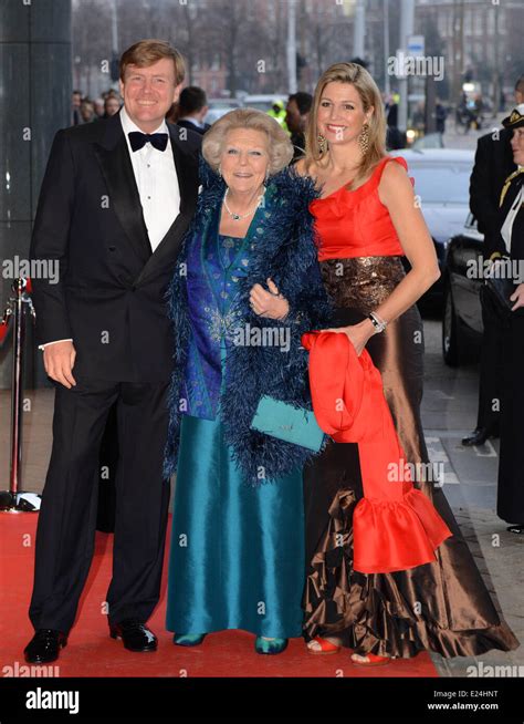 Queen Beatrix Crown Prince Willem Alexander And His Wife Princess