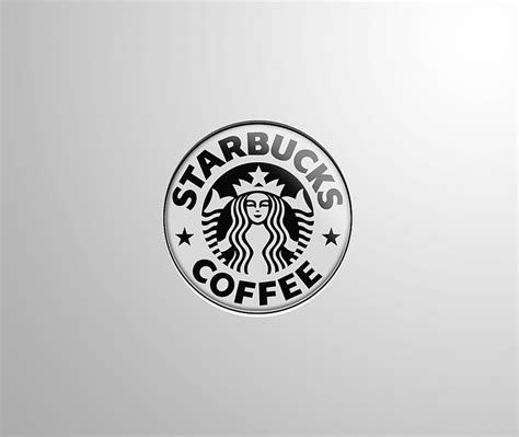 Starbucks Logo Wallpaper White