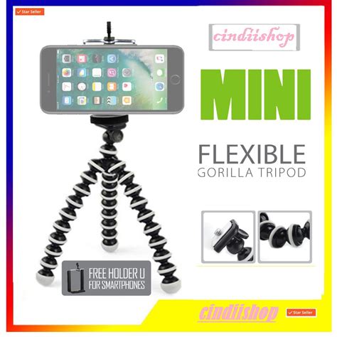 Jual Tripod Gorila Free U Holder HP Gorilla Pod Universal Gorilla Mini