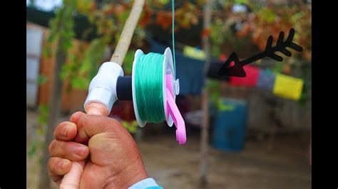 Como hacer una caña de pescar casera how to make a homemade fishing