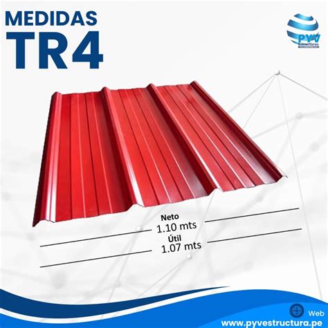 Medidas De Las Calaminas TR4 PYV ESTRUCTURAS