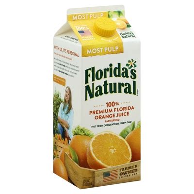 Floridas Natural Floridas Natural Orange Juice Most Pulp Oz