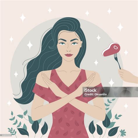 This Flat Art Minimalist Illustration Depicts A Caucasian Woman In A