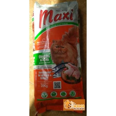 Jual GOJEK ONLY MAXI CAT FOOD CHICKEN AND TUNA 20kg Makanan Kucing