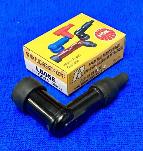 NGK LB05E BLACK 5 OHM RESISTOR SPARK PLUG CAP Cambs Trials Centre