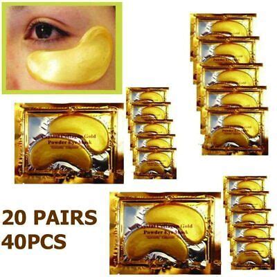 Pair Crystal Collagen K Gold Under Eye Anti Aging Wrinkle Gel Pad