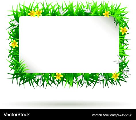 Spring Frame Royalty Free Vector Image Vectorstock