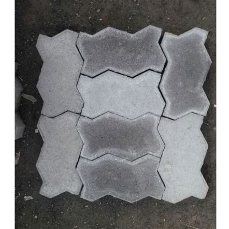 Zig Zag Concrete Interlocking Paver Block Thickness 60mm Dimensions