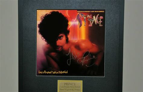 Prince, Let’s Pretend We’re Married, Hand Signed 12? single from “1999? double album.ROCK STAR ...