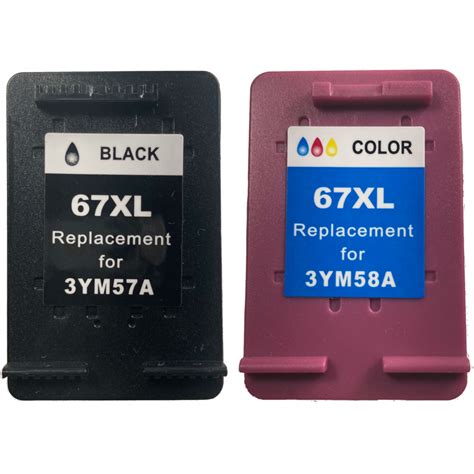 Compatible HP 67XL Black and Color Ink Cartridge - 2 Pack-12