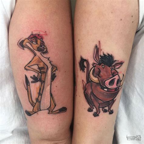 Timon And Pumbaa Tattoo