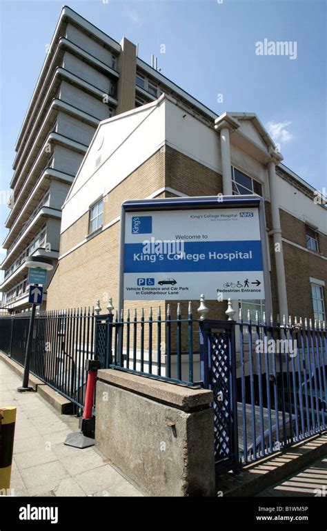 A Sign Advertising The Kings College Hospital Nhs Foundation Trust