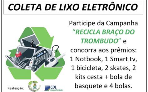 Campanha De Coleta De Lixo Eletrônico Recicla Braço Do Trombudo