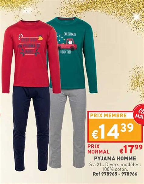 Offre Pyjama Homme Chez Trafic