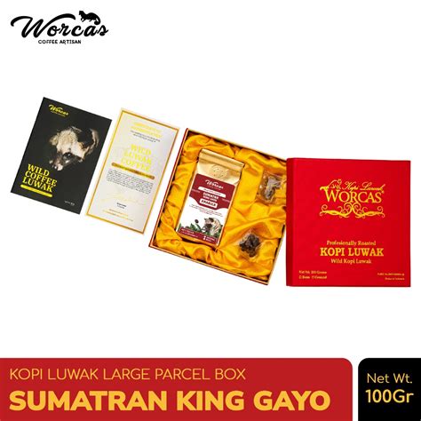 Jual Worcas Kopi Luwak Liar Sumatran King Gayo Gr Large Gift Box