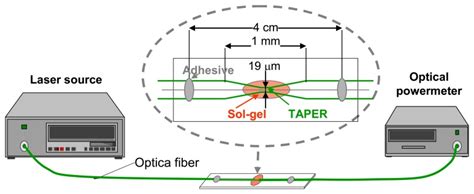 Transmission Set Up With A Tapered Optical Fiber Based Evanescent Wave