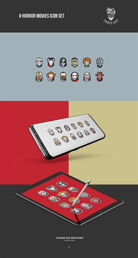 Horror movies icon set on Behance